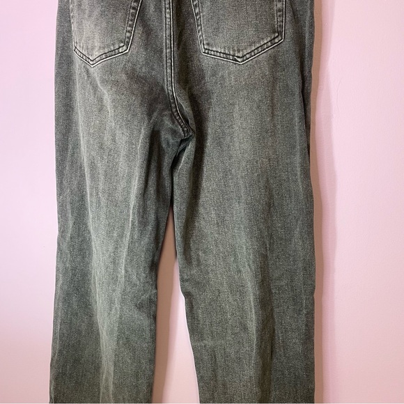 PacSun 90s Boyfriend Black Distressed Denim Straight Leg Jean Pants Size 28 - Picture 6 of 13